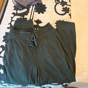 Lululemon Athletica Dark Green Joggers